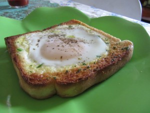 Egg in/on Toast - Grilled